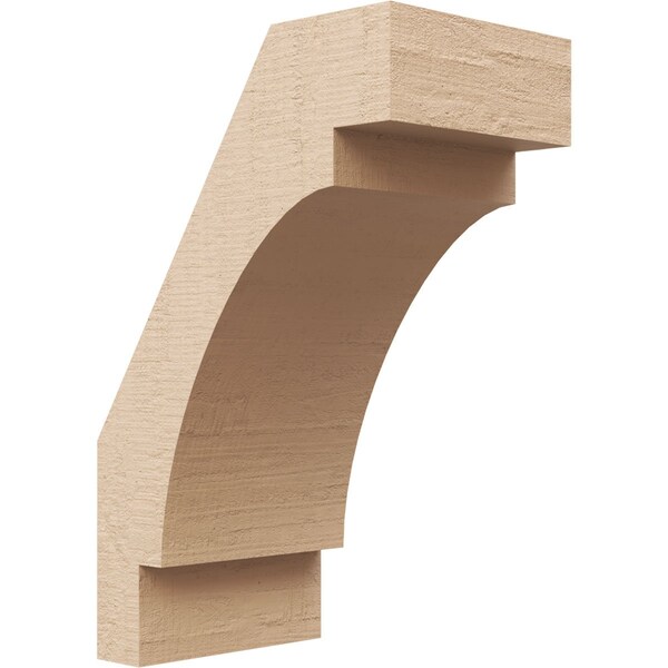 Ekena Millwork 5-inch W x 8-inch D x 12-inch H Merced Rough Cedar Woodgrain TimberThane Knee Brace, Primed BRCUR05X08X12MRCRCPR - main